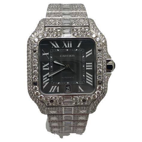 fake iced out watches mens|iced out cartier watch real.